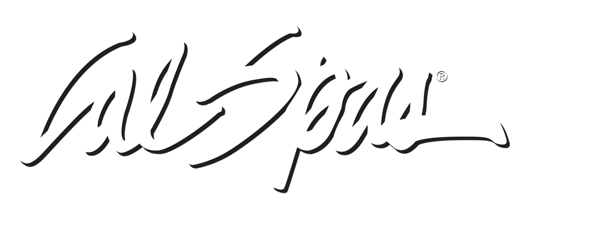 Calspas White logo hot tubs spas for sale San Diego
